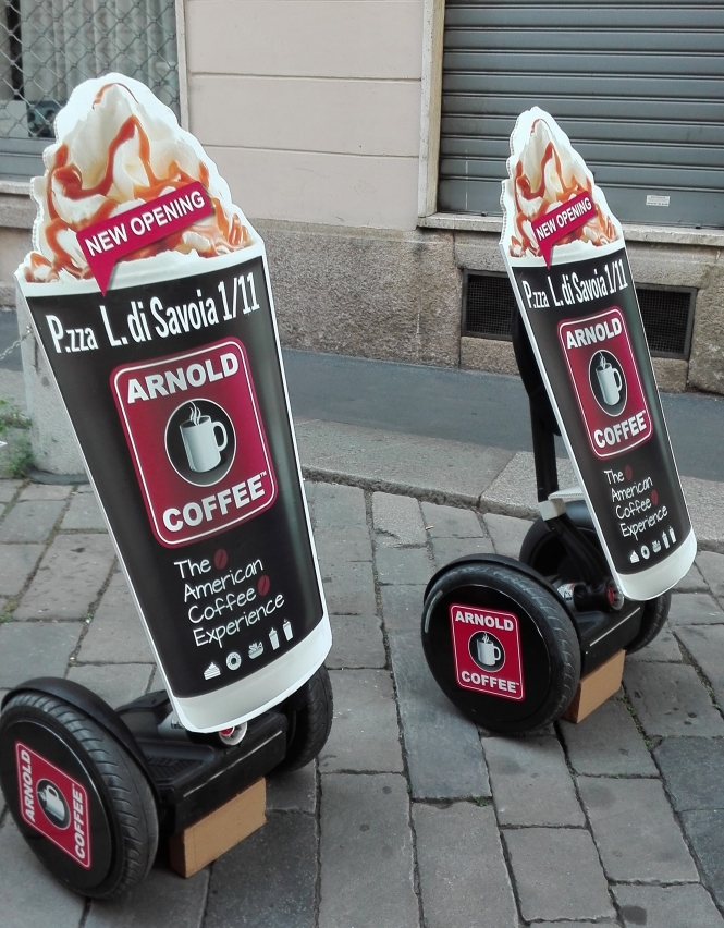 segway pubblicità milano advertising