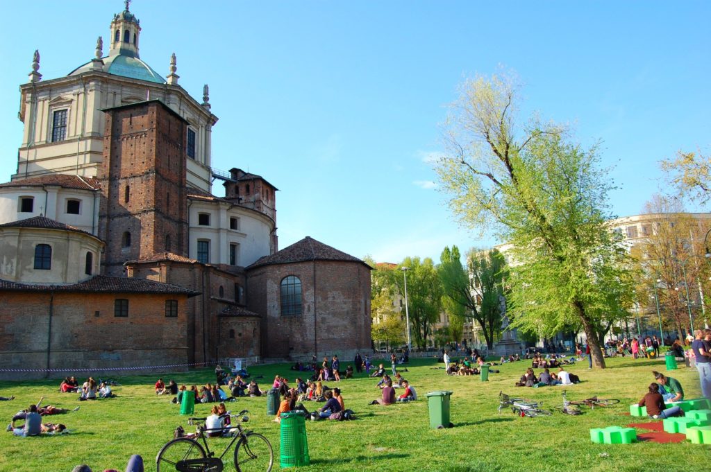 parco delle basiliche san lorenzo milan italy segway tour bike rental